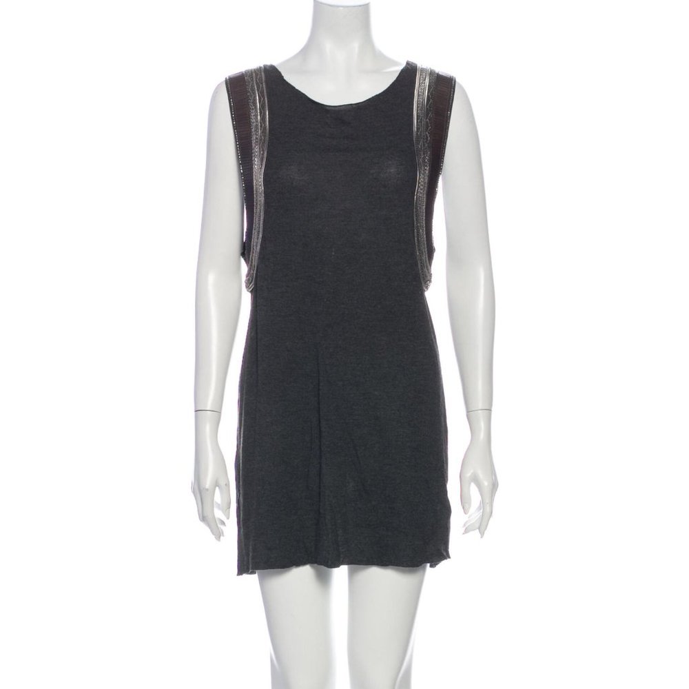 🖤All Saints Scoop Neck Mini T-shirt Dress